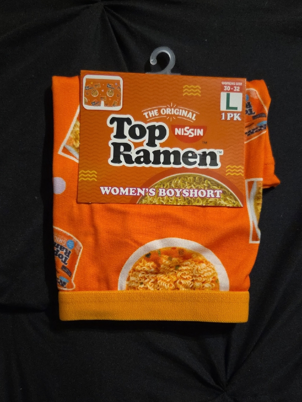 Top Ramen Women's Orange Boyshort Panty